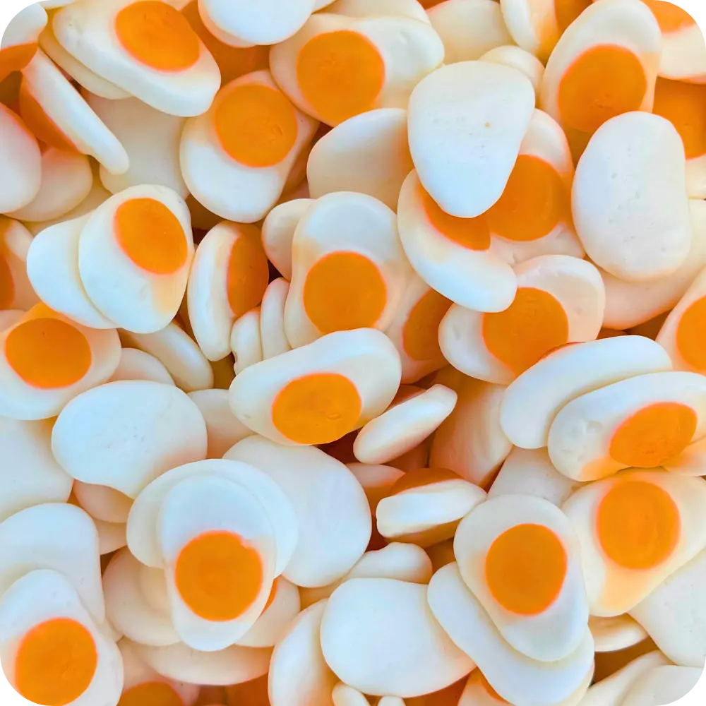 Zrkadlové vajíčkové gumové cukríky